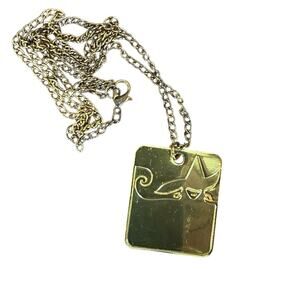Wicked The Musical Defying Gravity Necklace Charm Pendant Green Rhinestone